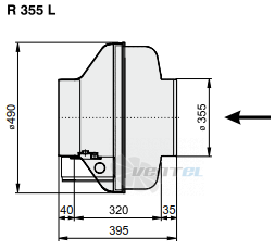 Rosenberg R 355 L ALU - описание, технические характеристики, графики